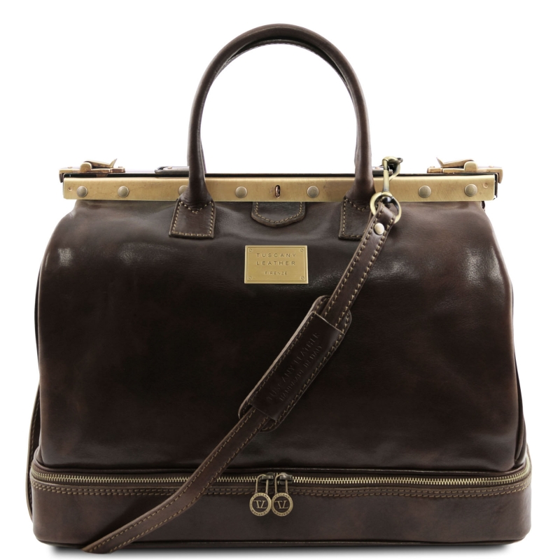 Maulbügel-Doktortasche Barcellona dunkelbraun Maulbügel-Doktortasche Barcellona dunkelbraun